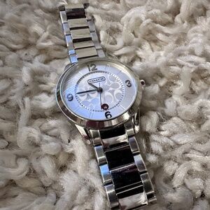 Coach Women Stainless steel Analog watch White face